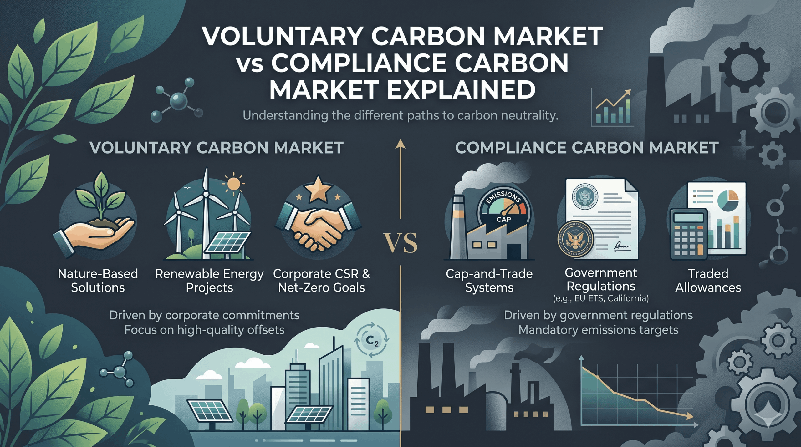 Voluntary Carbon Market vs Compliance Carbon Market Explained