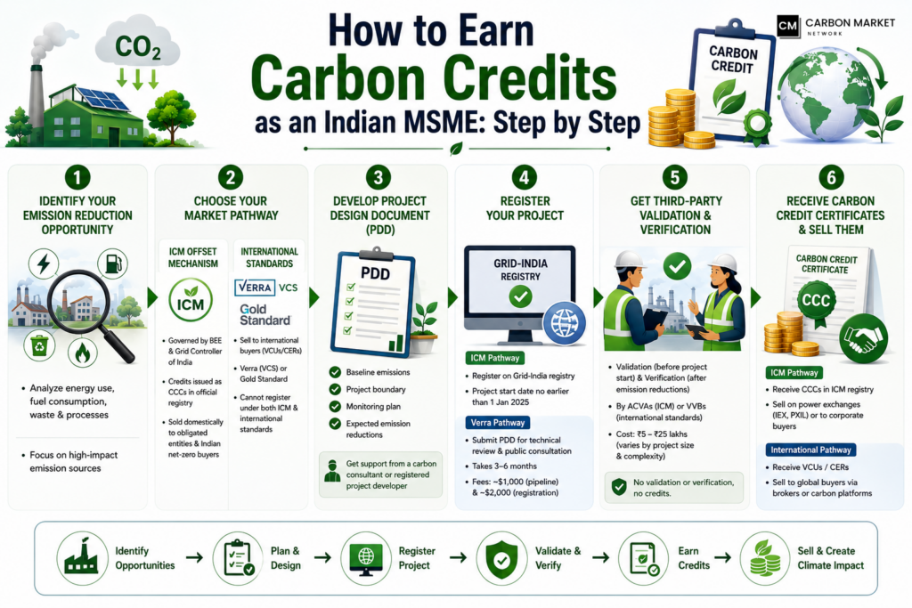 How to Earn Carbon Credits as an MSME: Step by Step