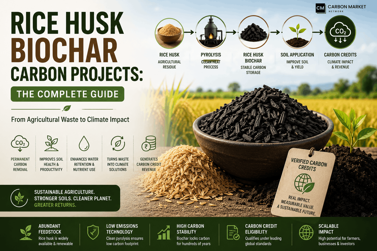 Rice Husk Biochar Carbon Projects: The Complete Guide