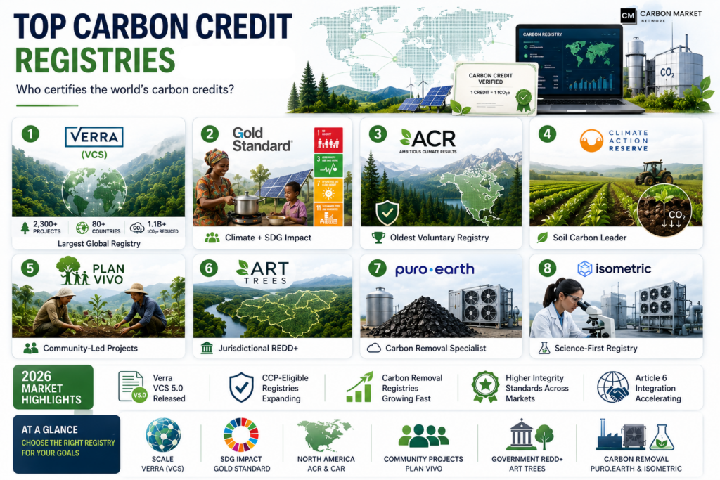 The Best Carbon Credit Registries in 2026