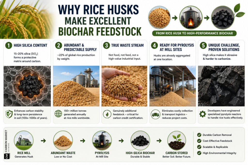 Why Rice Husks Make Excellent Biochar Feedstock