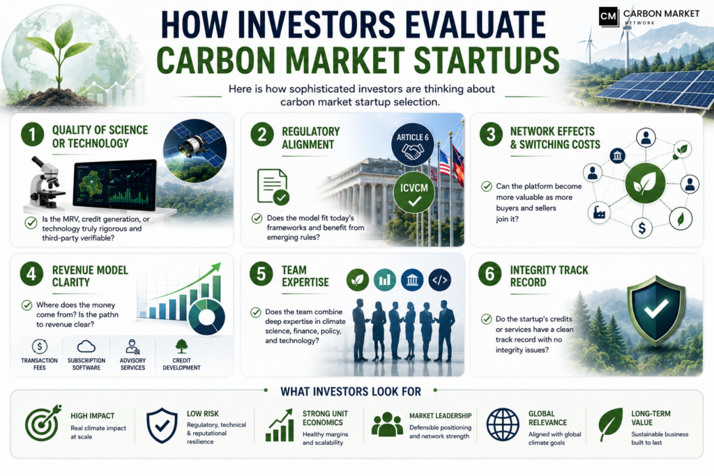 How Investors Evaluate Carbon Market Startups