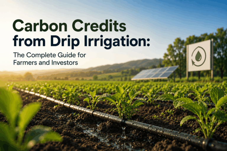 Carbon Credits from Drip Irrigation The Complete Guide for Farmers and Investors