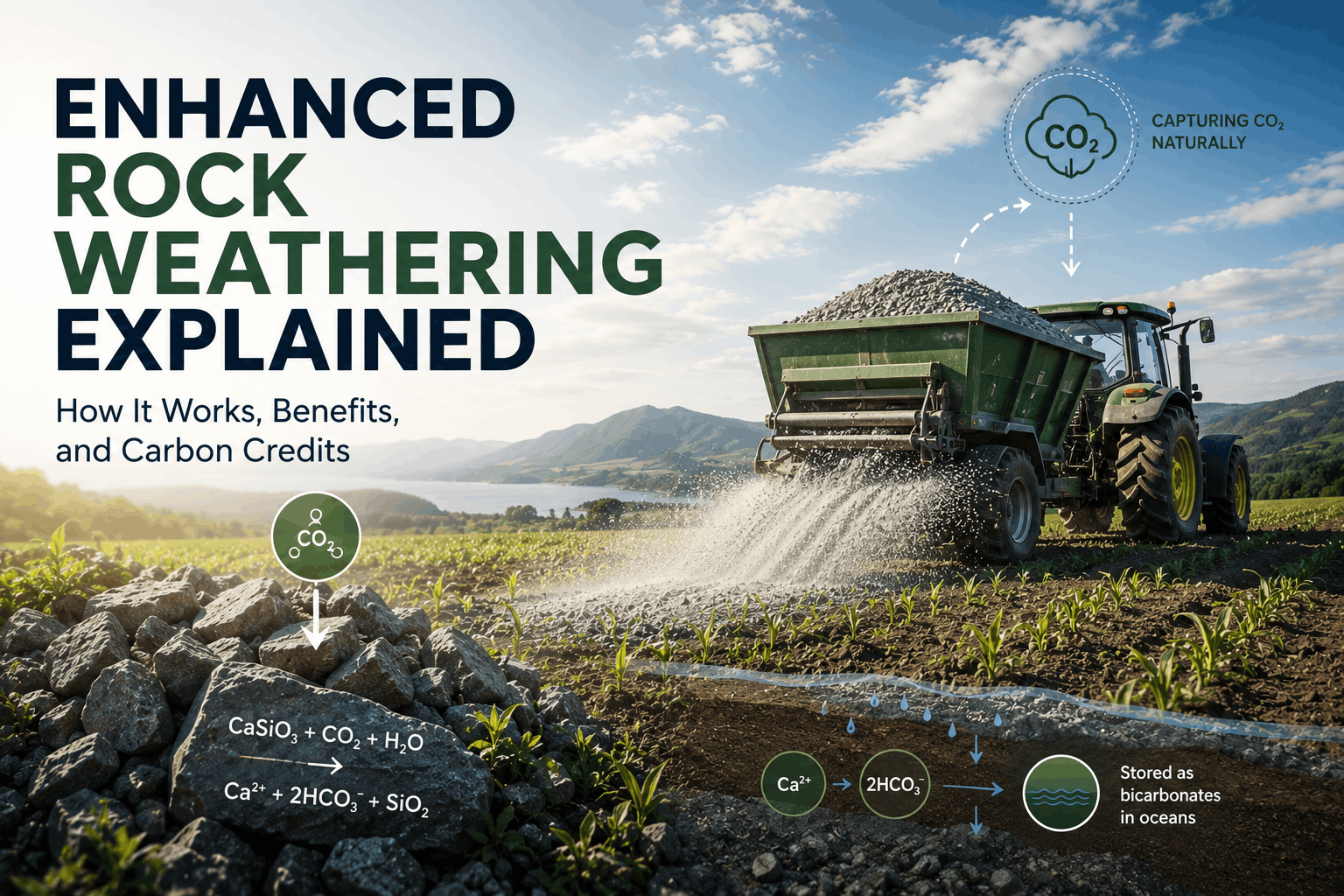 Enhanced Rock Weathering Explained How It Works, Benefits, and Carbon Credits