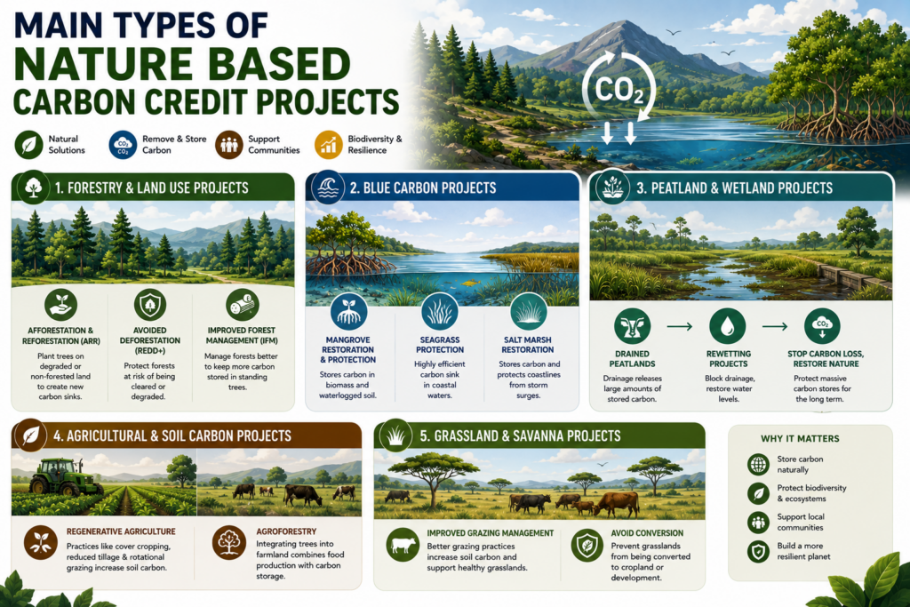Nature-based carbon credit projects explained