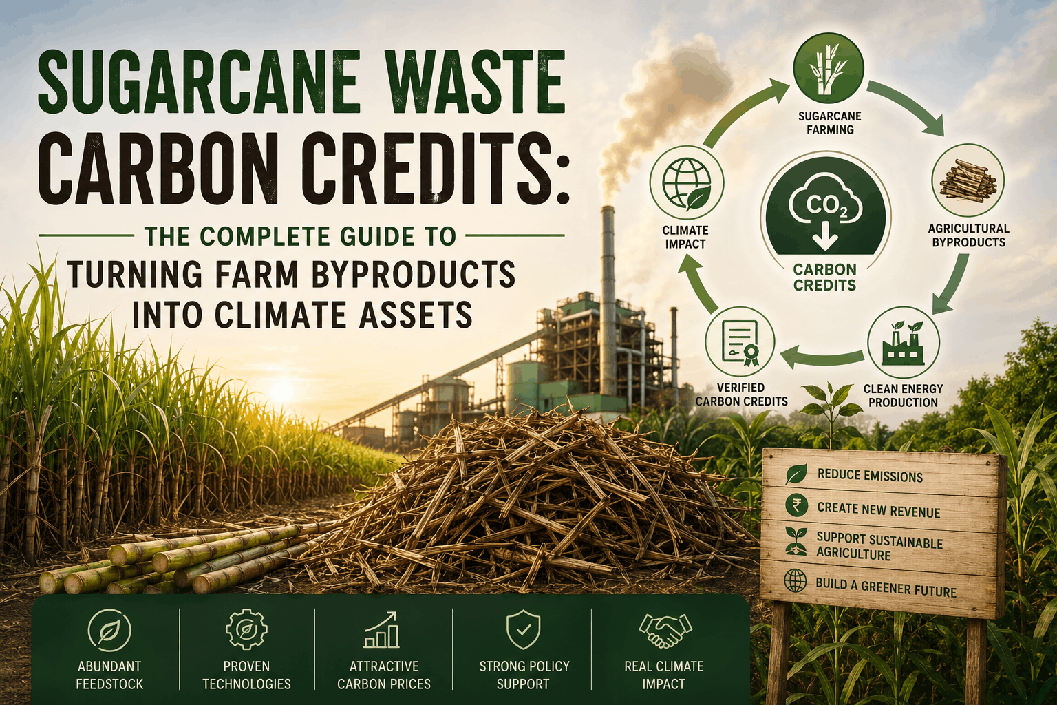 Sugarcane Waste Carbon Credits The Complete Guide To Turning Farm Byproducts Into Climate Assets
