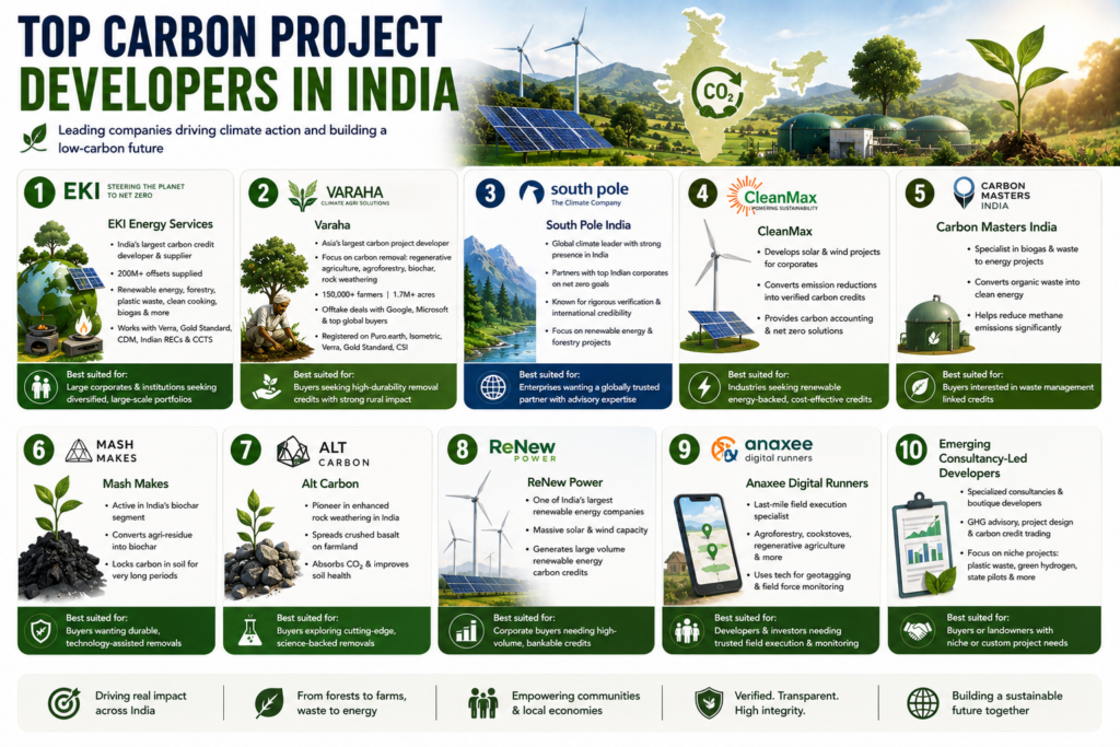 Top Carbon Project Developers in India