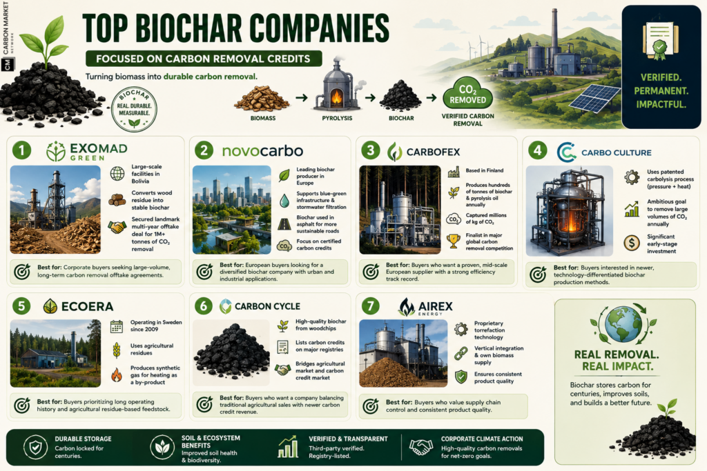 Top biochar companies list