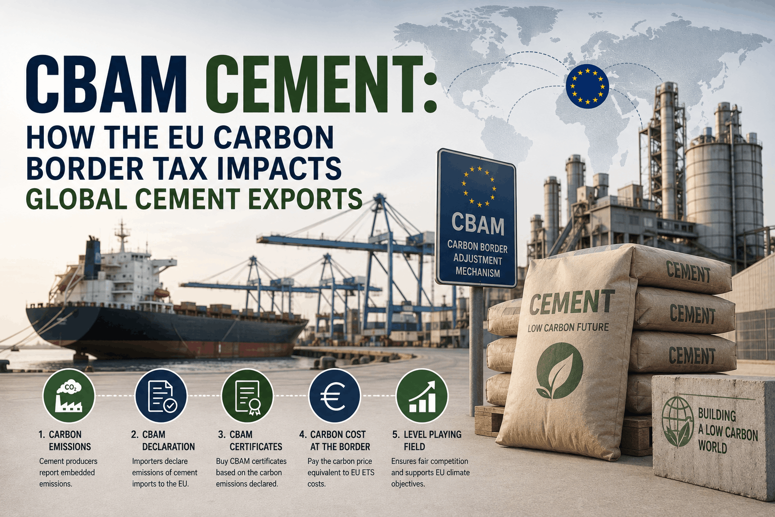 CBAM Cement How the EU Carbon Border Tax Impacts Global Cement Exports