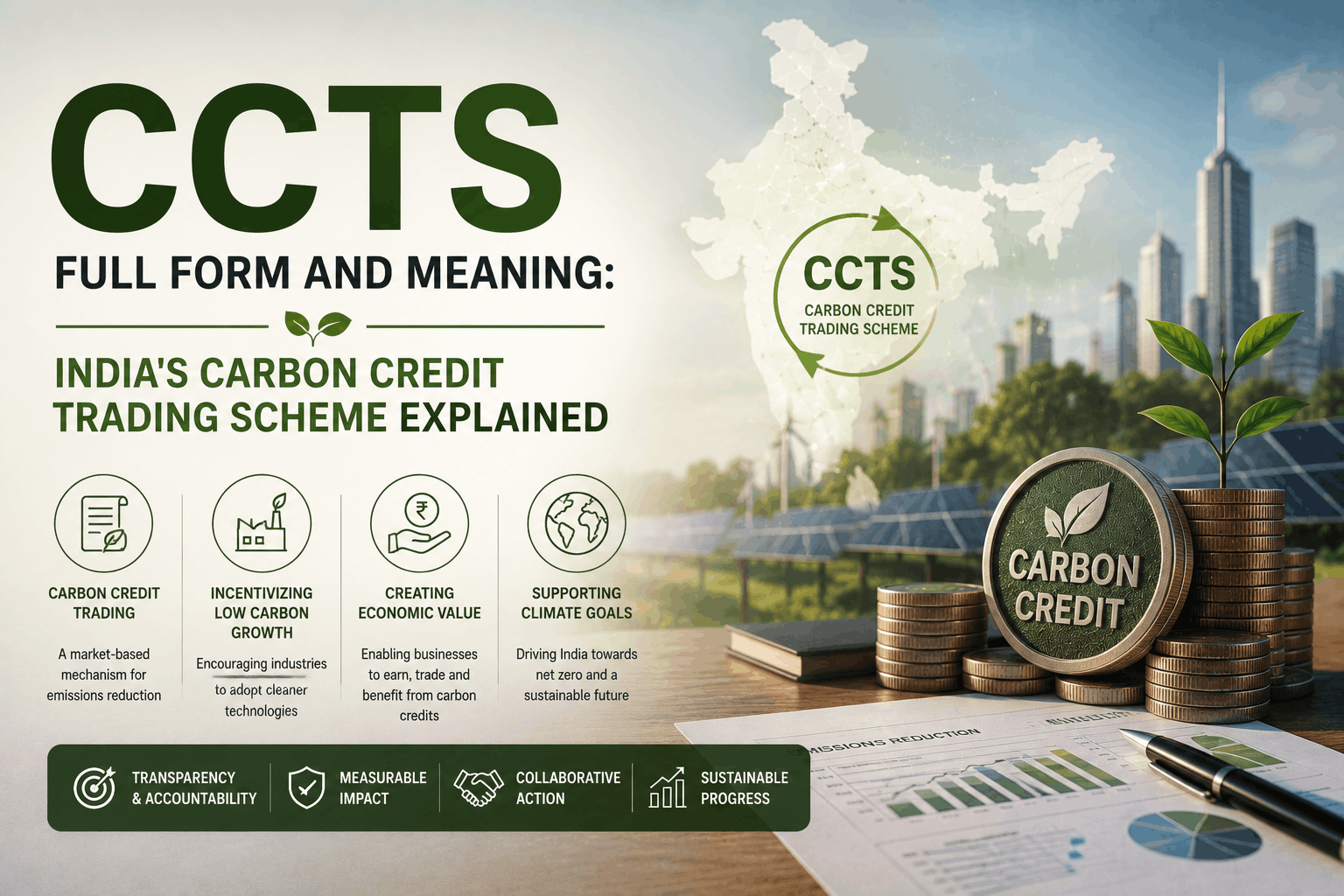 CCTS Full Form and Meaning India's Carbon Credit Trading Scheme Explained