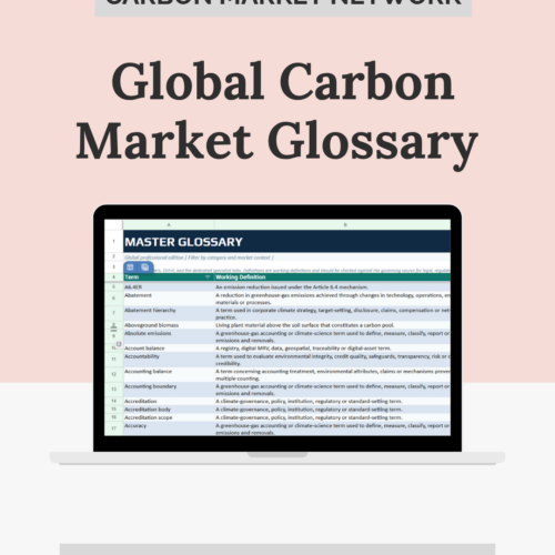 Global Carbon Market Glossary & Reference Database