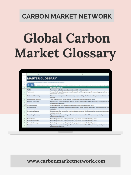 Global Carbon Market Glossary & Reference Database