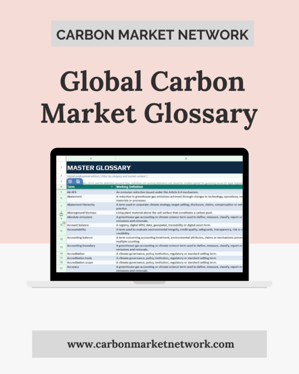 Global Carbon Market Glossary & Reference Database