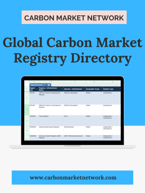 Global Carbon Market Registry Directory