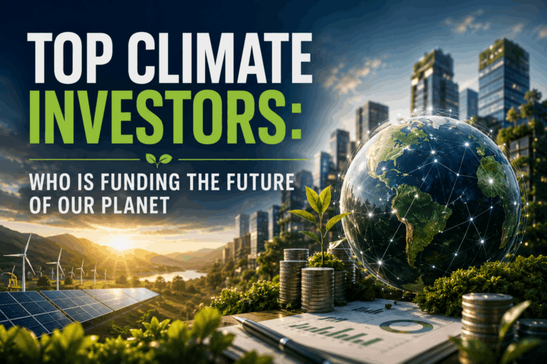 Top Climate Investors Who Is Funding the Future of Our Planet