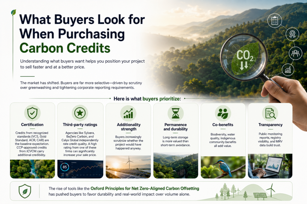 What Buyers Look for When Purchasing Carbon Credits