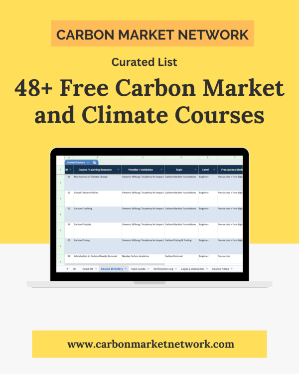 48+ Free Carbon Market and Climate Courses