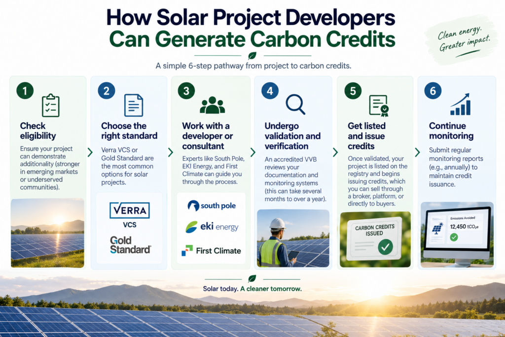 How Solar Project Developers Can Generate Carbon Credits