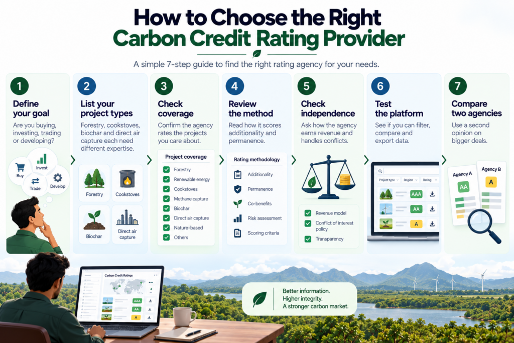 How to Choose the Right Carbon Credit Rating Provider