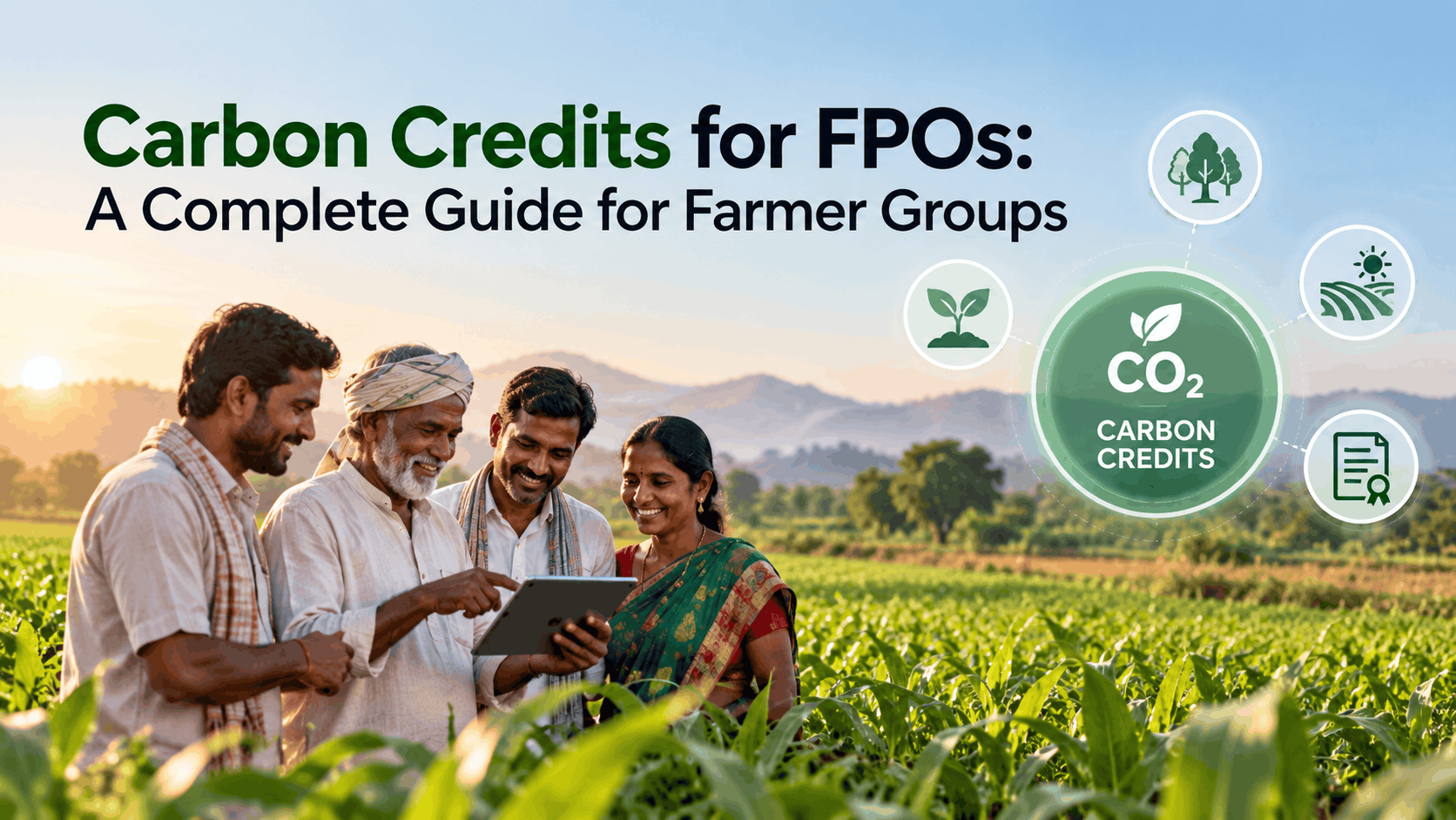 Carbon Credits for FPOs: A Complete Guide for Farmer Groups
