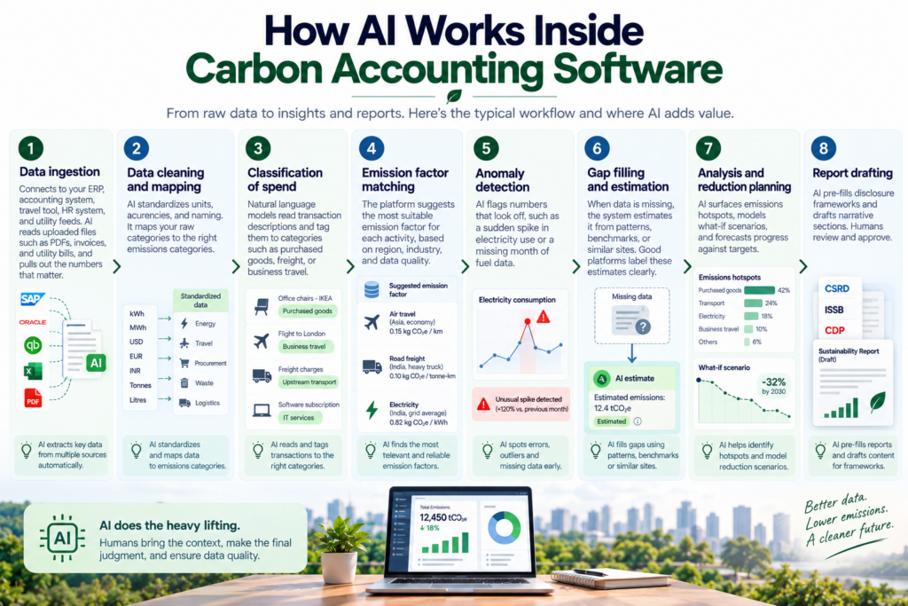 How AI Works Inside Carbon Accounting Software